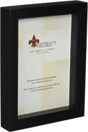 lawrence frames 795057 black wooden shadow box frame - 5x7 inch treasure box design логотип