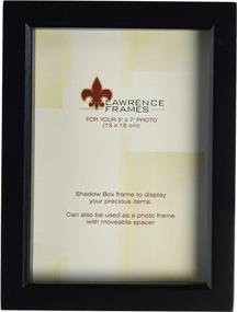 img 3 attached to Lawrence Frames 795057 Black Wooden Shadow Box Frame - 5x7 Inch Treasure Box Design