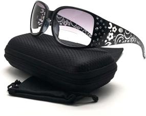 img 3 attached to Sunglasses Rhinestone Transparent Oversized Designer