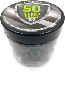 img 3 attached to 100 x High-Quality 50 Caliber Reusable Rubber Paintballs for Marker Pistols - Ideal for RAM Shooting Training & Self-Defense