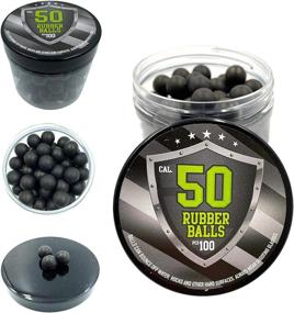 img 4 attached to 100 x High-Quality 50 Caliber Reusable Rubber Paintballs for Marker Pistols - Ideal for RAM Shooting Training & Self-Defense