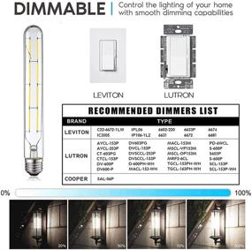 img 2 attached to 💡 XININSUN Dimmable Tubular Equivalent Daylight: Brilliant Illumination with Adjustable Brightness