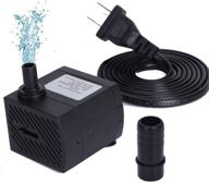 🔌 high-efficiency submersible water pump: 4w, 280l/h for pond, aquarium, fish tank, statuary, hydroponics - 5ft (150cm) power cord included логотип