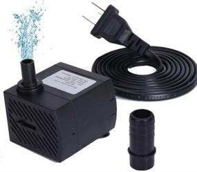 img 4 attached to 🔌 High-efficiency Submersible Water Pump: 4W, 280L/H for Pond, Aquarium, Fish Tank, Statuary, Hydroponics - 5ft (150CM) Power Cord included