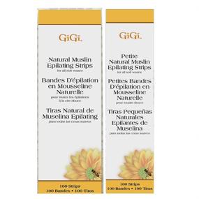 img 1 attached to 💪 GiGi Petite &amp; Small Muslin Strips 100 Ct Each, 200 Pack: Durable Hair Removal Strips for Precise Waxing Results