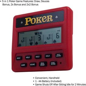 img 2 attached to Game-changer: Unleash Your Inner High Roller with Trademark Global Electronic Handheld Poker