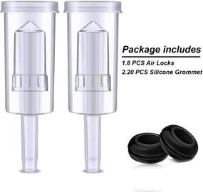 img 3 attached to Fermentation Airlock Kit: 20 Silicone Grommets + 6 Plastic Airlocks for Preserving, Brewing, Wine Making, Sauerkraut Fermenting, Kimchi