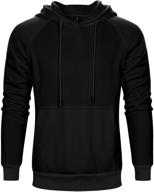 👕 toloer hoodies contrast pullover outwear: stylish men's active clothing logo