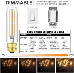 img 2 attached to 💡 LEOOLS Dimmable Tubular LED Bulb: An Incandescent Equivalent