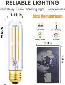 img 3 attached to 💡 LEOOLS Dimmable Tubular LED Bulb: An Incandescent Equivalent