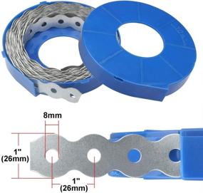 img 2 attached to 🪝 Steel Hanger Straps - 30ft, Perforated, 1" Width, 0.8mm Thickness, Max Load of 170 lb