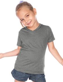 img 1 attached to 👕 Shop the Best: Kavio Toddler Short Sleeve White Girls' Tops, Tees & Blouses