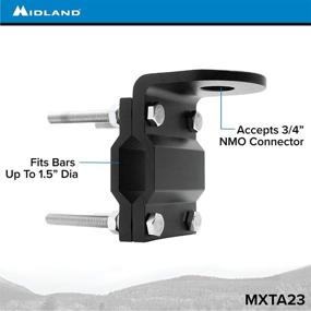 img 3 attached to 📡 Кронштейн антенны Midland Universal Roll Bar/Mirror с разъемом NMO - совместим с Midland MicroMobile MXT105, MXT115, MXT275, MXT400.