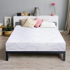 img 4 attached to 🛏️ Олее Слип 9-дюймовый матрас с памятью Memory Foam, пропитанный ай-гелем: полноразмерный, белый - улучшенный комфорт и поддержка