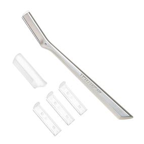 img 2 attached to 🪒 Tweezerman Facial Razor, Silver: Precision Grooming for Smooth, Flawless Skin