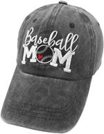 🧢 vintage baseball mom hat for women - distressed washed dad cap by waldeal logo