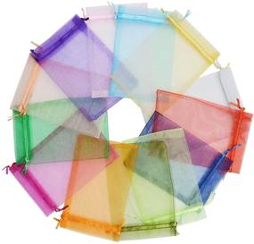 img 4 attached to Yansanido Organza Wedding Jewelry Multicolor 10 Gift Wrapping Supplies