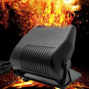 img 2 attached to 🚗 Portable Car Heater - 2 in 1 12V 150W: Fast Heating/Cooling, Defrost & Defogger for Windscreen