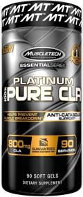 img 3 attached to 💪 MuscleTech Platinum Ultra Pure CLA Supplement - 800mg CLA per Serving for Conjugated Linoleic Acid - Anti-Catabolic Support, Stimulant-Free Formula - 90 CLA Pills (90 Servings)