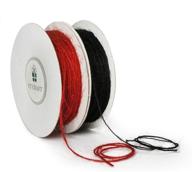 π ct craft llc bakers twine string: natural jute twine for home decor, gift wrapping, diy crafts - 2 rolls of black/red, 1mm x 100 yards logo