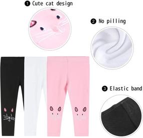 img 1 attached to GINFIVE Toddler Leggings Trousers Sweatpants Girls' Clothing and Leggings