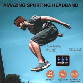 img 3 attached to MUSICOZY Bluetooth Headband: Waterproof Sleep Headphones for Side Sleepers, Workout, and Travel