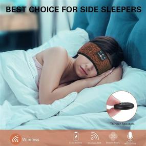 img 2 attached to MUSICOZY Bluetooth Headband: Waterproof Sleep Headphones for Side Sleepers, Workout, and Travel