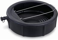 🛢️ lumax lx-1629 oil drain pan - black, 5 gallon capacity, spill-proof cap, wire loop handle - ideal for oil, gasoline, anti-freeze & more logo