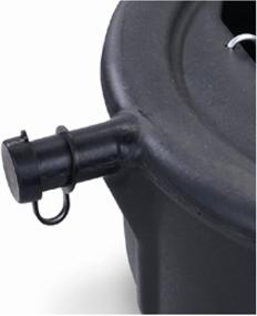 img 2 attached to 🛢️ Lumax LX-1629 Oil Drain Pan - Black, 5 Gallon Capacity, Spill-Proof Cap, Wire Loop Handle - Ideal for Oil, Gasoline, Anti-Freeze & More