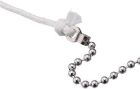 img 1 attached to 🔗 2 Pack Steel Beaded Ball Pull Chain String Extension: 1 Meter Length for Ceiling Fan Light Fixture and Switch Chain Extender