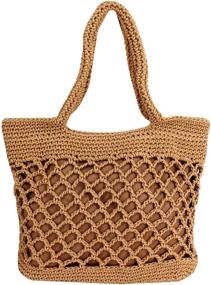 img 4 attached to Ethnic Canvas Handbag Capacity Shoulder Women's Handbags & Wallets