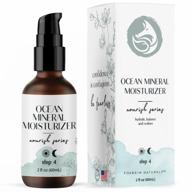 ocean mineral facial moisturizer by foxbrim naturals: natural & organic 🌊 youthful hydration for all skin types - seaweed bio-complex enhanced formula (2 oz) logo