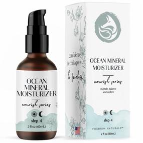 img 4 attached to Ocean Mineral Facial Moisturizer by Foxbrim Naturals: Natural & Organic 🌊 Youthful Hydration for all Skin Types - Seaweed Bio-Complex Enhanced Formula (2 oz)