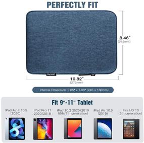 img 3 attached to 📱 TiMOVO Tablet Sleeve Case for iPad 10.2 (2019-2021), iPad Air 4 10.9 (2020), iPad Pro 11 (2018-2021), Galaxy Tab A7 10.4, S6 Lite 2020, Surface Go 2/1 - Protective Bag in Blue, Compatible with Apple Smart Keyboard