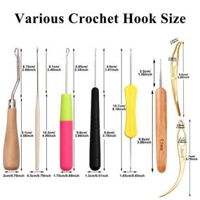 8 Pcs Crochet Hook Hair Loc Needle for Dreads Dread Braid Crochet Crochet  Interlock Stainless Steel