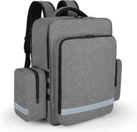 🎒 trunab emergency medical backpack - camping molle bag for emt with detachable side pocket and anti-slip bottom - grey логотип