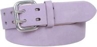 double women's accessories: plain suede leather belts for women logo