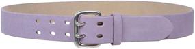 img 2 attached to Double Women's Accessories: Plain Suede Leather Belts for Women