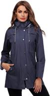 doreyi striped lightweight waterproof raincoat women's clothing for coats, jackets & vests logo