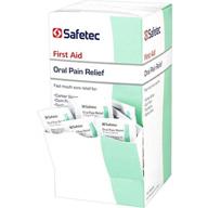 👄 safetec oral pain relief 0.75g individual packets - box of 144 (item #: 85463) logo