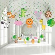 blulu animals decorations hanging birthday logo