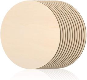 img 4 attached to 🔲 Versatile 18 Inch Unfinished Wood Circle for Crafts & Creative Projects