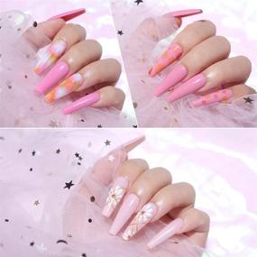 img 3 attached to 💅 Мощный клей для ногтей от Makartt для акриловых и наклеек на ногти - профессиональное средство для проклеивания ногтевых наконечников, долговечный клей для наклеек на ногти, и ремонта сломанных ногтей - 0.07 унций (10 штук)