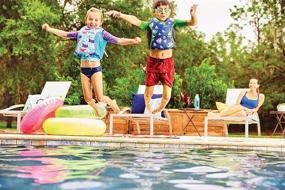 img 1 attached to Puddle Jumper Kids 2-in-1 Life Jacket & Rash Guard: Ensuring Safety and Style for Young Swimmers