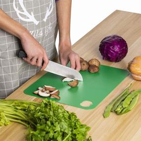 img 1 attached to Superkit Flexible Cutting Board Mats Set - 6 Resilient 14.96X12 Kitchen Mats - 0.7mm Thick with Food Icons - Assorted Colors - Plastic-Cutting-Board-for-Kitchen Essential!