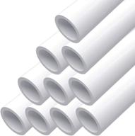 10 pack of sch. 40 furniture grade white pvc pipes, 🔩 1 inch, perfect for diy projects in homes, gardens, greenhouses, farms, and workshops logo