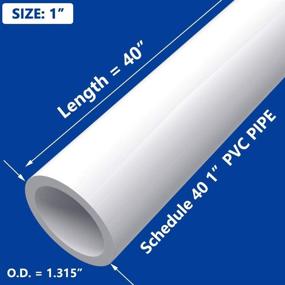 img 3 attached to 10 Pack of Sch. 40 Furniture Grade White PVC Pipes, 🔩 1 Inch, Perfect for DIY Projects in Homes, Gardens, Greenhouses, Farms, and Workshops