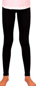 img 4 attached to 🔲 Syleia Black Triangles Leggings - Medium Girls' Clothing and Leggings