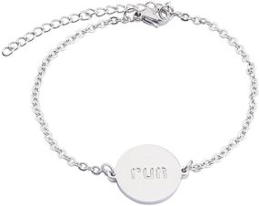 img 4 attached to 🏃 MYOSPARK Running Jewelry Bracelet - Track Marathon Gift, Encouragement Bracelet for Runner