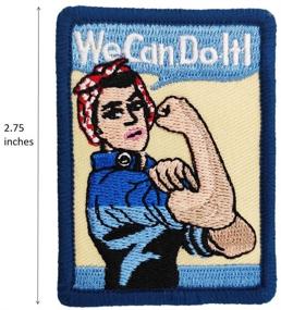 img 1 attached to Rosie Riveter Embroidered Vintage Poster